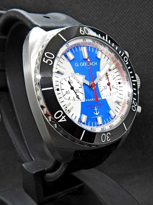 Zegarek męski POSEJDON chronograf G.Gerlach Gerlach automatyczny NOWY