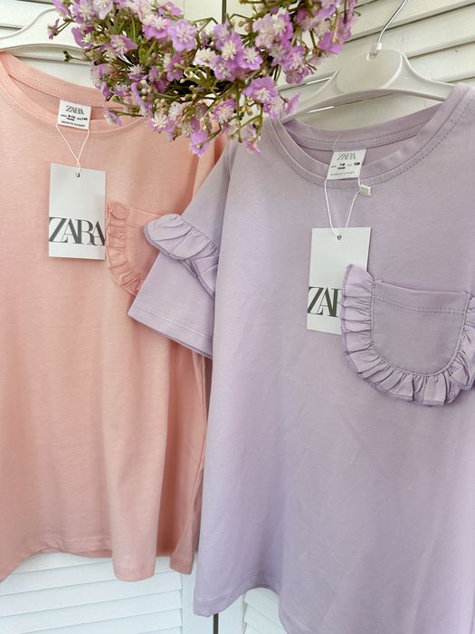 Zara футболки 7/8, 9/10 років (на дівчат)