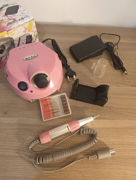 Frezarka do paznokci, zestaw, manicure, hybrydy, frezy, profesjonalna