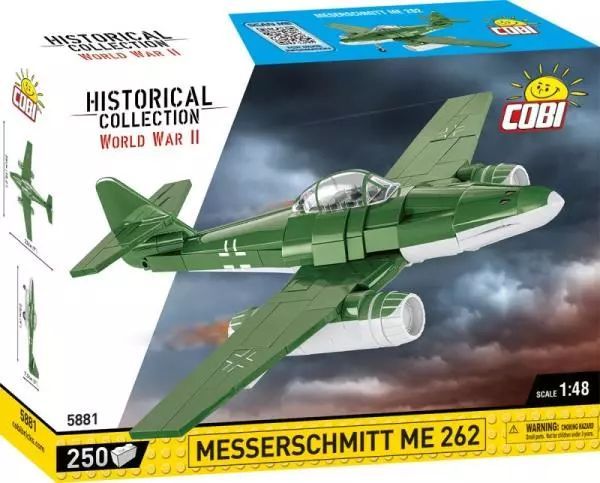 COBI 5881 Historical Collection WWII Messerschmitt Me262 250 klocków