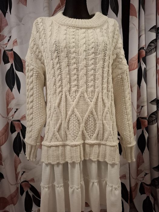 Tunika sweter kolor bez