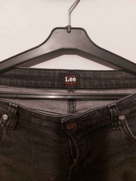 Czarne jeansy Lee