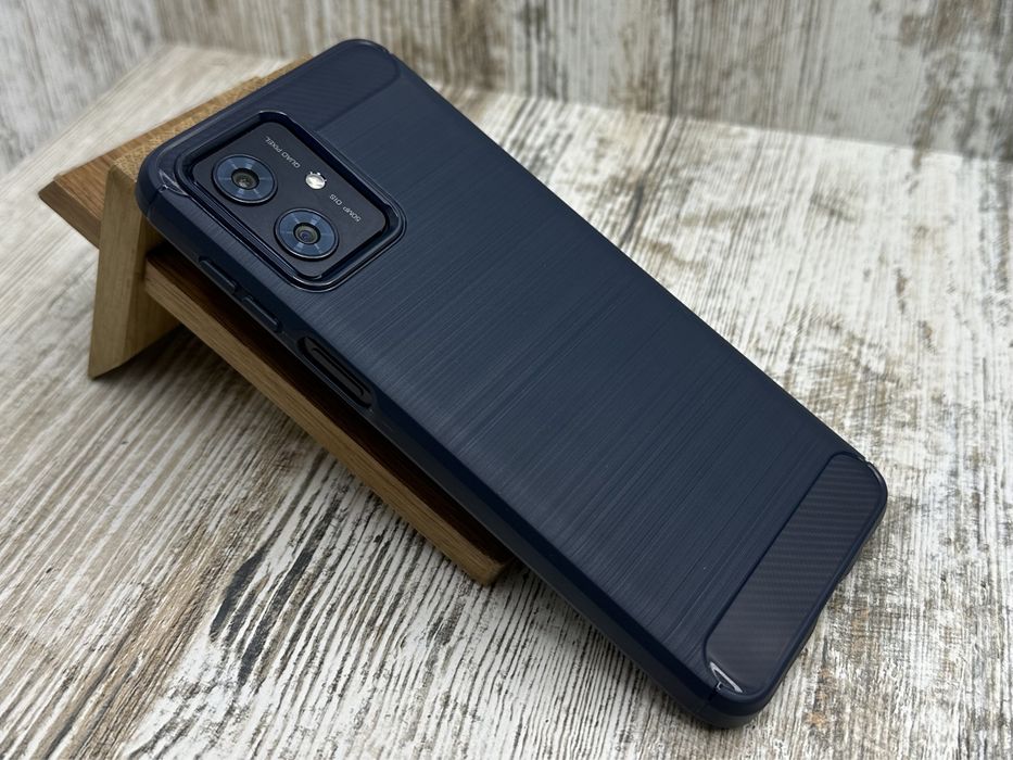 Чехол ударопрочный Carbon TPU на Motorola G84/ G54/ G14 Чохол Moto