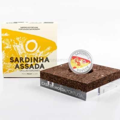 Moeda 10€ Sardinha Sabores de Portugal Prata Proof Portugal 2020