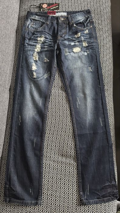 Spodnie dżinsowe męskie rozmiar 30.