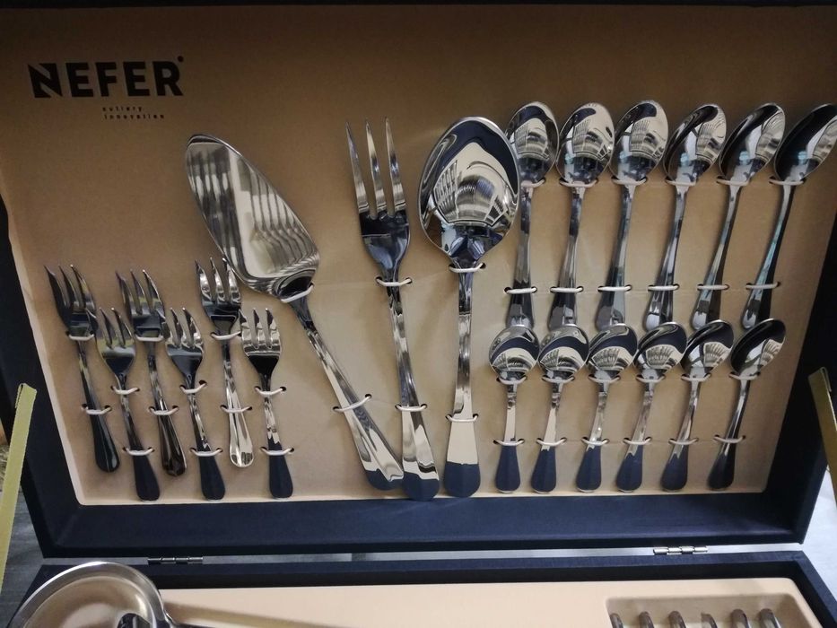 Faqueiro Inox NOVO Benguela - 130 PÇS