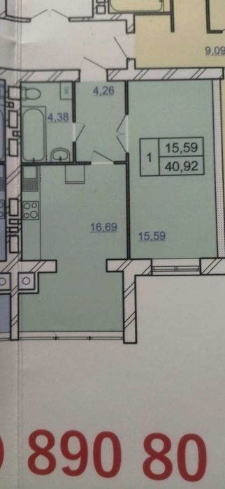 Пропонуємо однокімнатну квартиру в ЖК Авіла Ленд