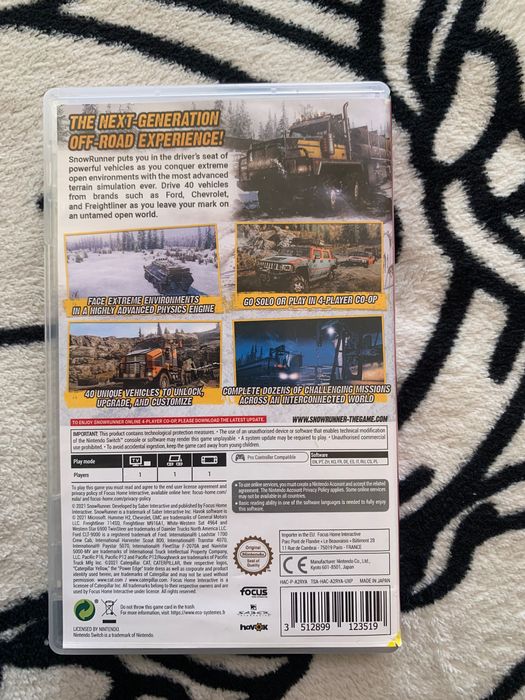 SnowRunner для Nintendo Switch в оригінальній упаковці