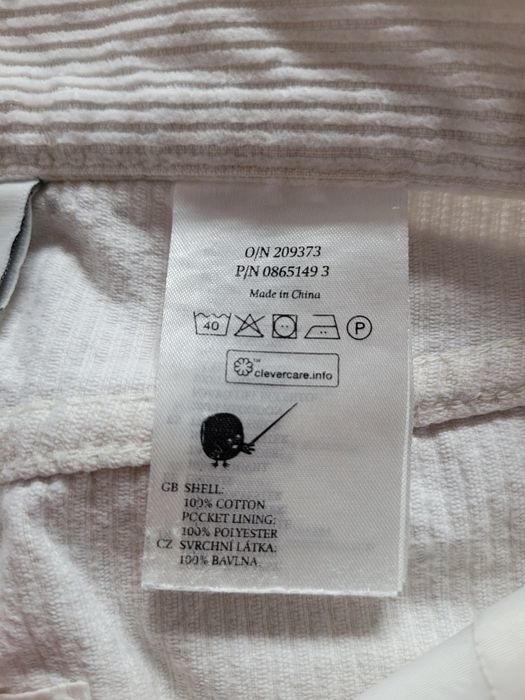 Biale sztruksowe szerokie spodnie wide leg wysoki stan S 36