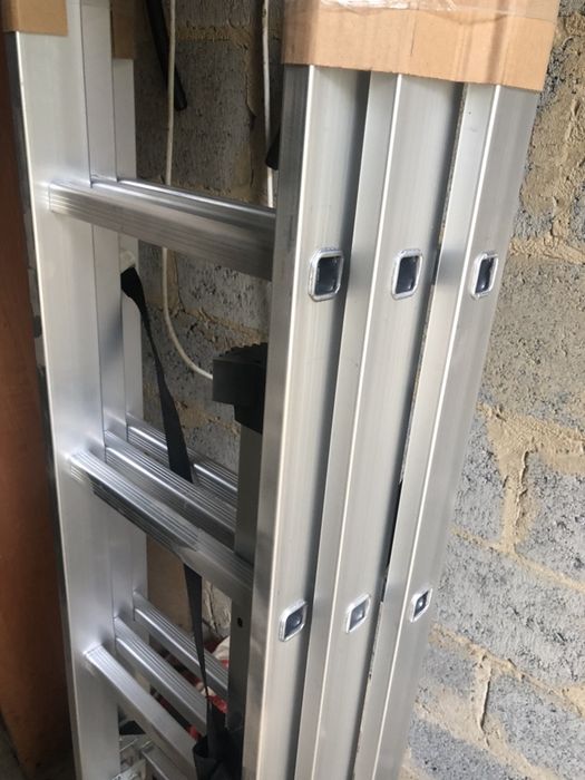 Лестница 3х7.8.11 Драбина алюмінієва Higher 3секційна Стремянка НОВА