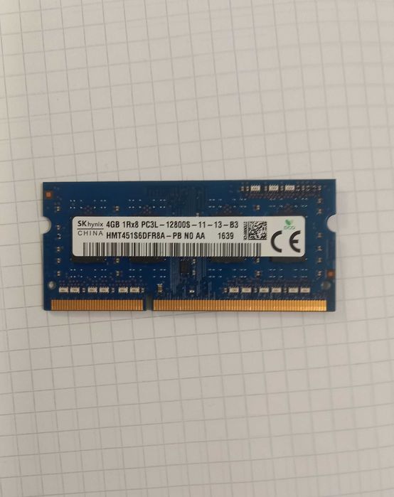 Оперативна пам'ять Hynix 4GB DDR3 1Rx8 PC3L-12800S. Оперативная память