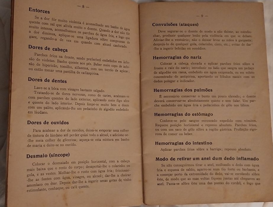 Medicina Caseira-Livro de 1952- o mestre do lar-medicina caseira