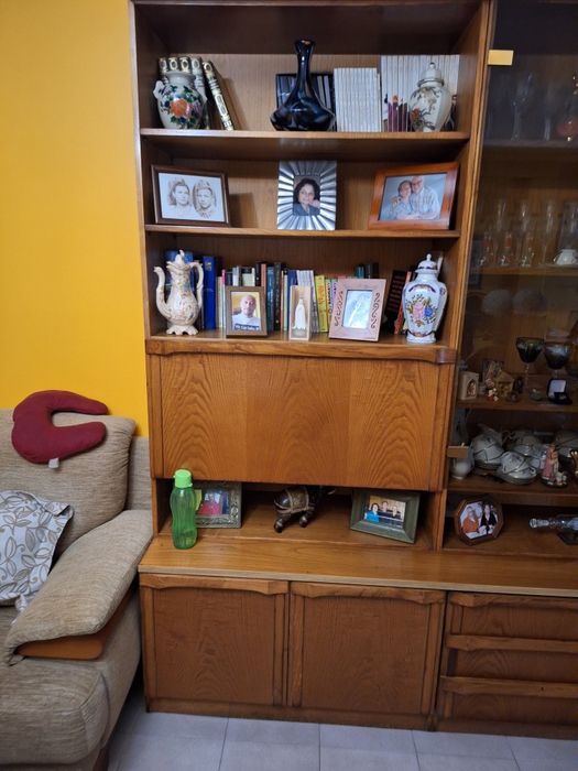 Mobília de sala em nogueira