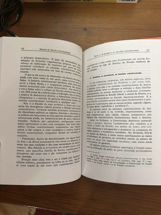 Livro Manual De Direito Constitucional [Tomo I e II, 4ª Edição]