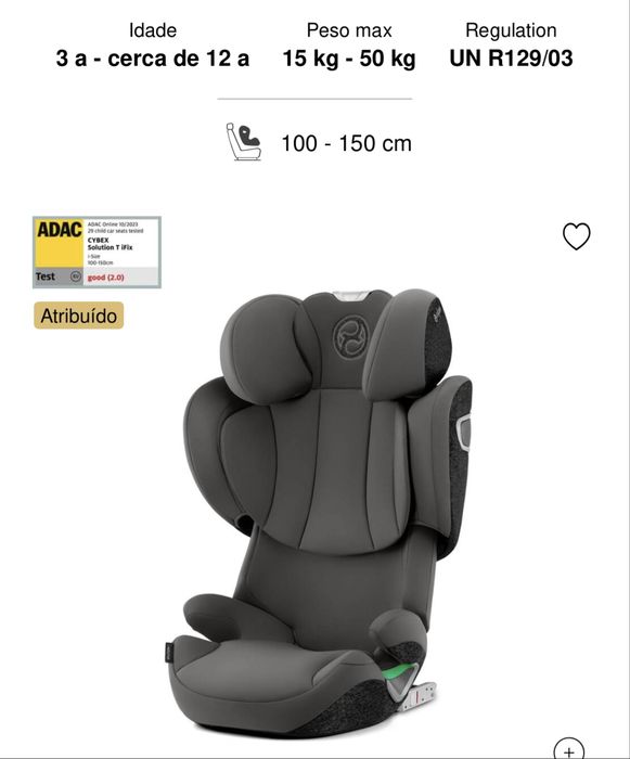 Cadeira auto CYBEX Platinum Solution i-Fix
