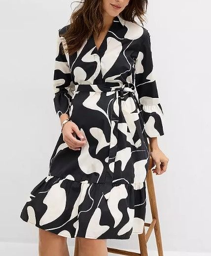 B.P.C sukienka ciążowa wzorzysta midi r.48