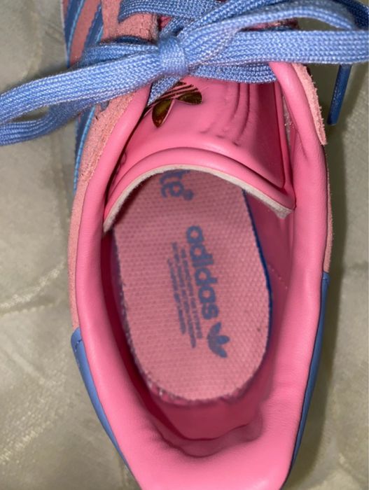 Gazelle rosa e lilás, apenas usadas uma vez, tamanho 37,5