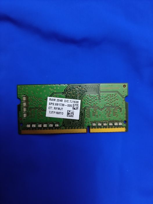 Оперативна пам'ять Samsung SO-DIMM DDR3L 2GB 1600MHz (M471B5674EB0-YK0)