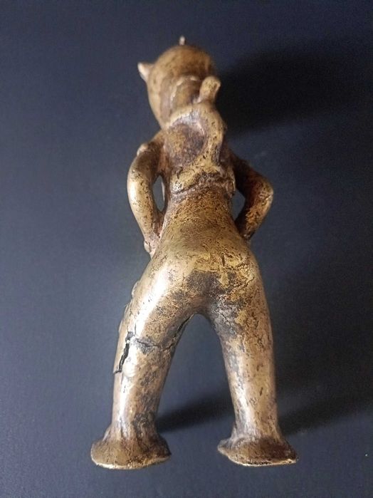 Figura afrykański brąz - Kamerun - Vere - Nigeria - Wosk tracony