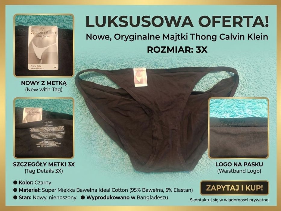 Majtki Calvin klein