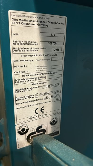 Esquadrejadora Martin T70