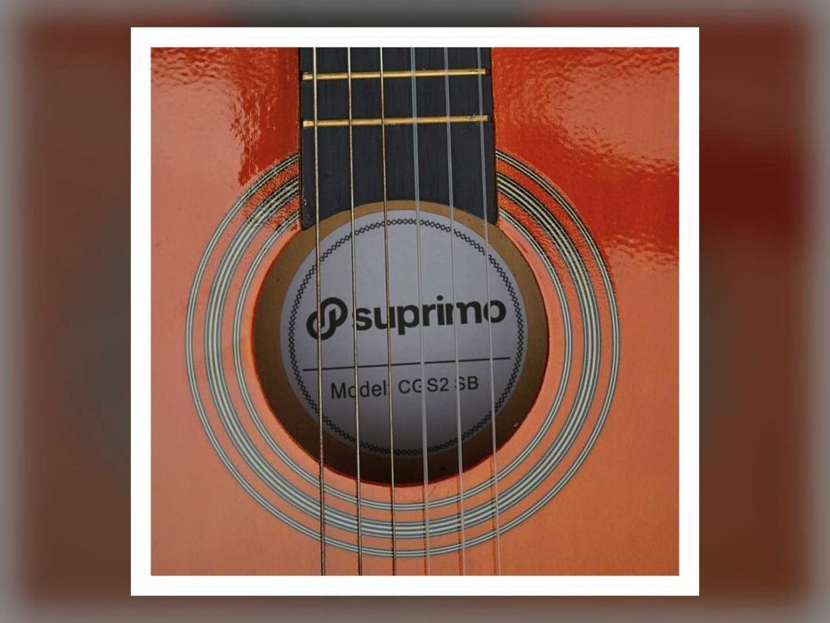 Nowa Gitara Klasyczna 4/4 Do Nauki Zestaw Pokrowiec Pasek Struny