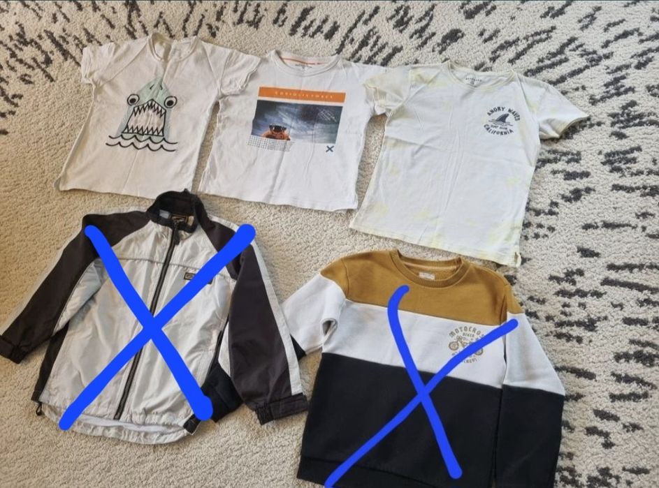 Paka ubrań 128 koszulka T-shirt Reserved