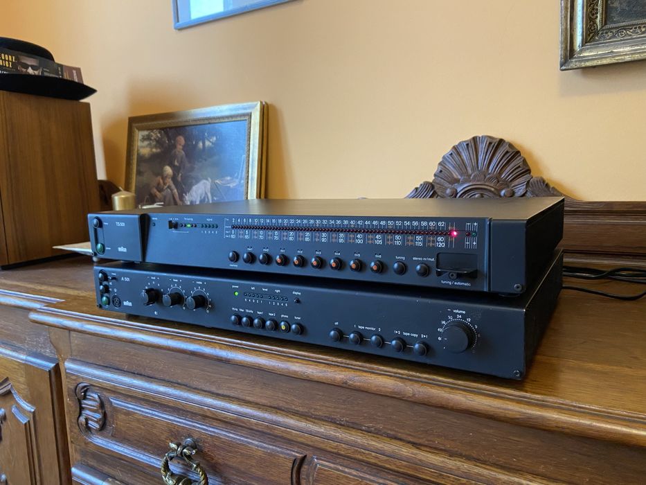Wysokiej klasy tuner radiowy Braun TS-501! Design Dieter Rams, vintage