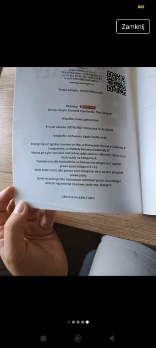 Książka "Kierowca doskonały kat. B" Henryka Próchniewicza