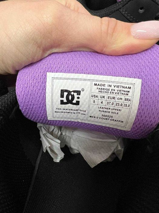 Женские кроссовки DC Shoes Court Graffik "Black Purple" 36-41