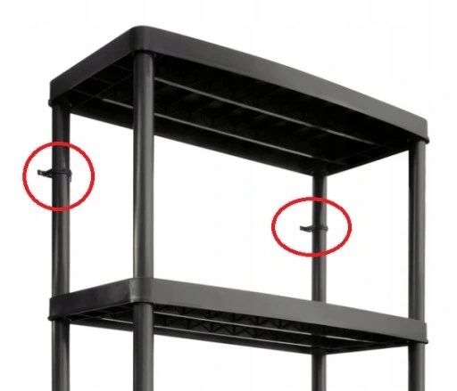 Regał Plastikowy Wzmocniony Garaż Magazyn 180x74x40