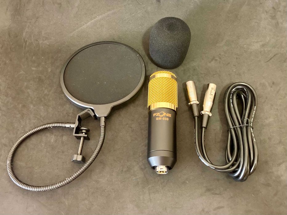 Microfone de estúdio BM-800. Condensador super cardioide.