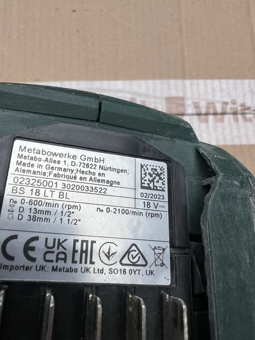 METABO 18V BL | Wyrzynarka, Wkrętarka, Zakrętarka + 2x Aku CAS