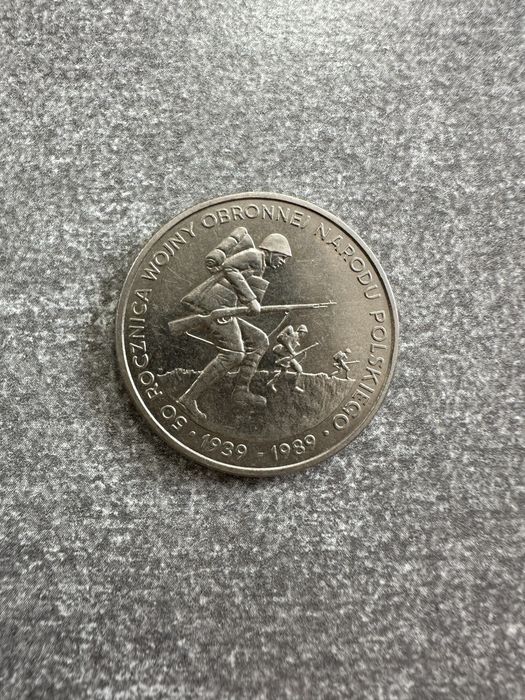 Moneta 50 rocznica Wojny Obronnej Narodu Polskiego 1989