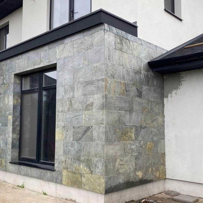 Камінь натуральний природний сланець облицювальна плитка ANTIC  GREEN