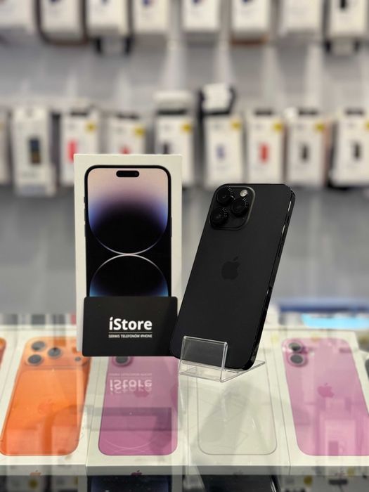 iPhone 14 PRO MAX • 128 GB • Space Black • 100% bateria • GWARANCJA •