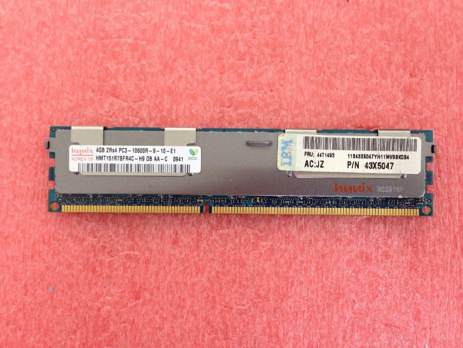 Серверная 4GB / 8GB PC3-10600R ECC REG DDR3 1333 MHz RDIMM