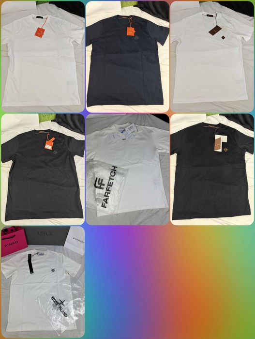 Koszulki Shirt meski Ultra Premium Loro piana sklepowa Off stone hit