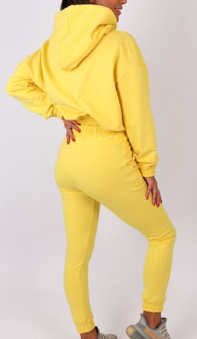 Nowy Żółty Bawełniany Dres M/L, Wassyl