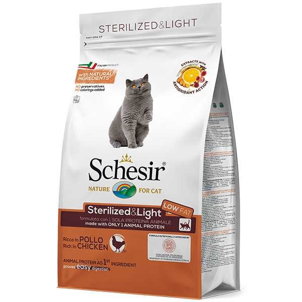 Сухий корм для стерилізованих кішок Schesir Cat Sterilized 10кг