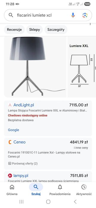 Foscarini Lumiere xxl lampa design jak knoll vitra guzzini
