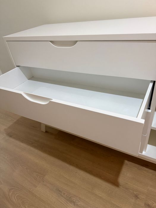 Cómoda de quarto cor branco