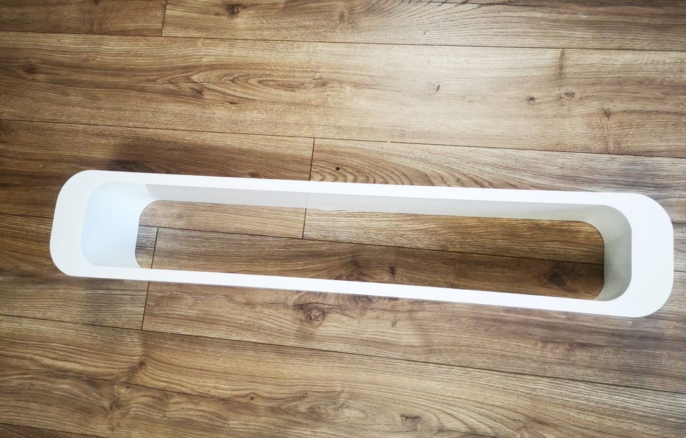 Fantazyjna biała półka lakierowana 95cm
