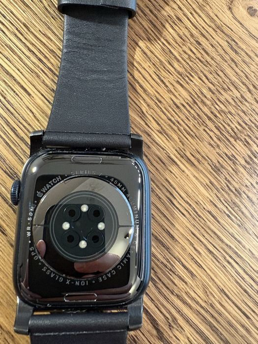 Apple Watch Series 7 GPS 45 mm шкіряний ремінець Nomad