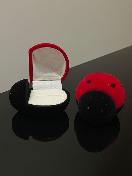 Caixas para anéis - joaninha