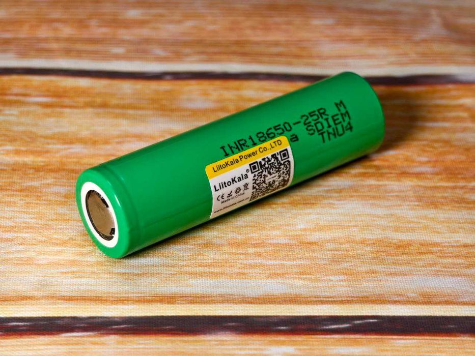 Акумулятор LiitoKala Lii 25R 2500 мА INR18650 25R 15A (20A)