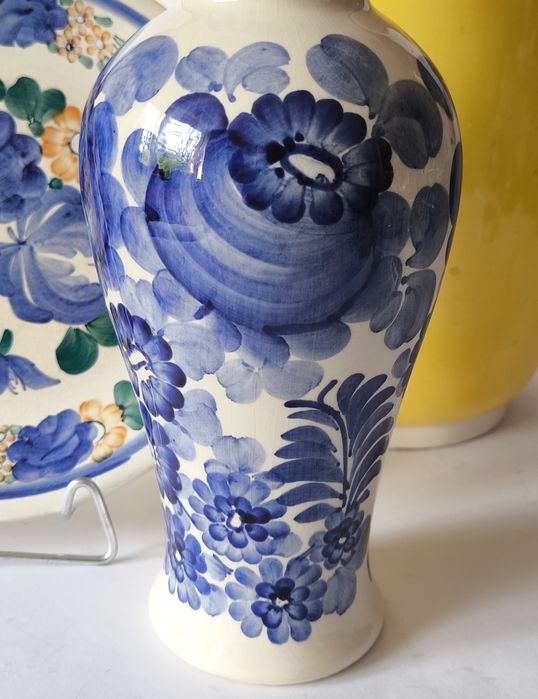 Amfora wazon Włocławek piękny stary fajans 31 cm