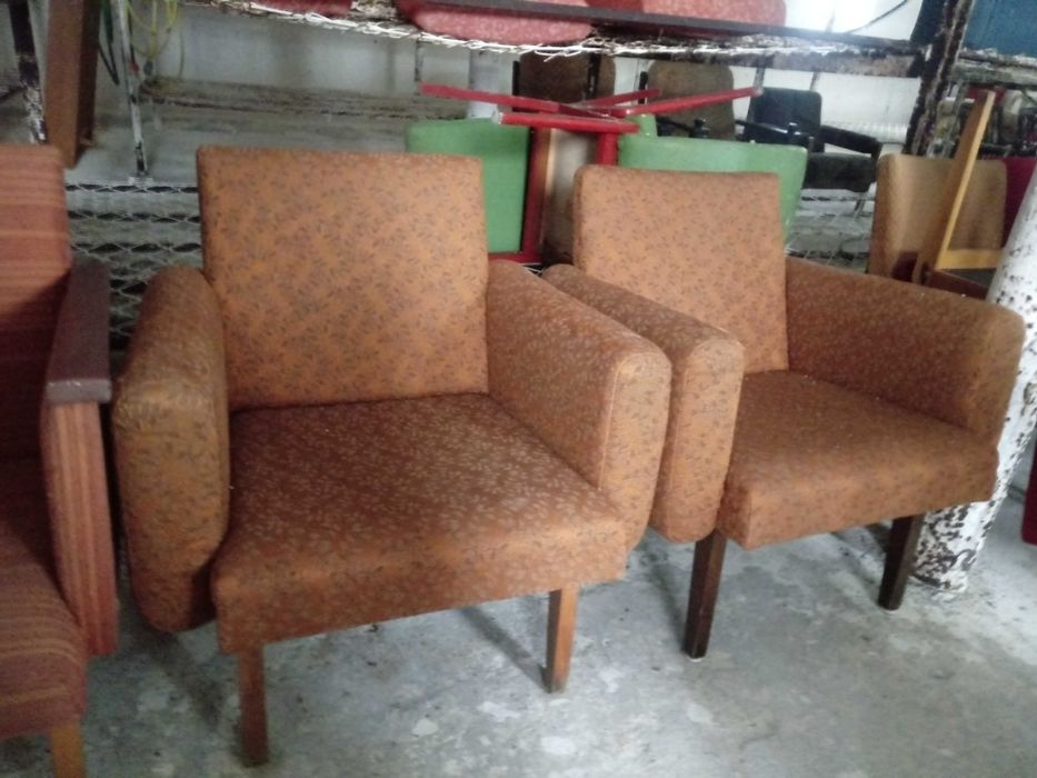fotel klubowe Vintage- PRL-dobry stan.