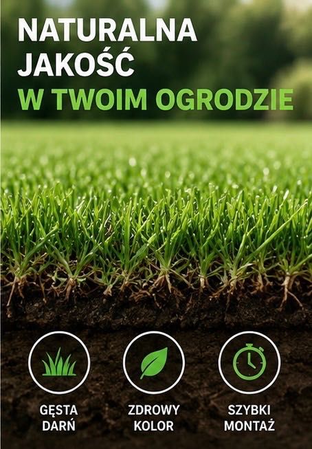 Trawa z rolki premium