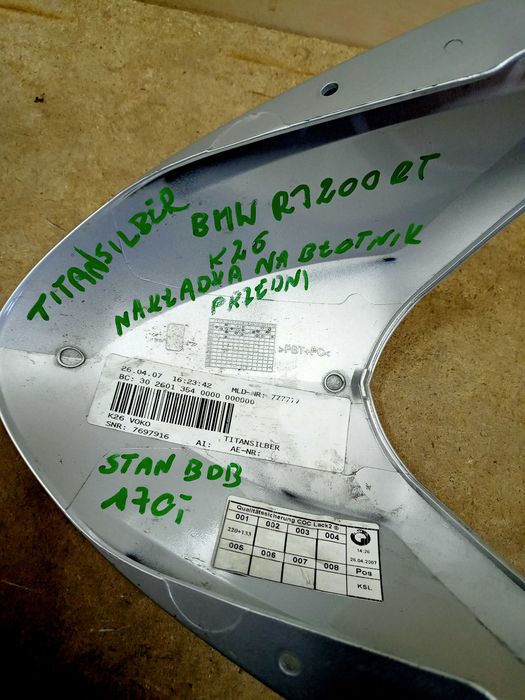 BMW R1200RT nakładka na błotnik błotnika K26 przód przedniego